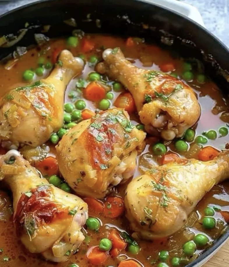 Pollo arvejado