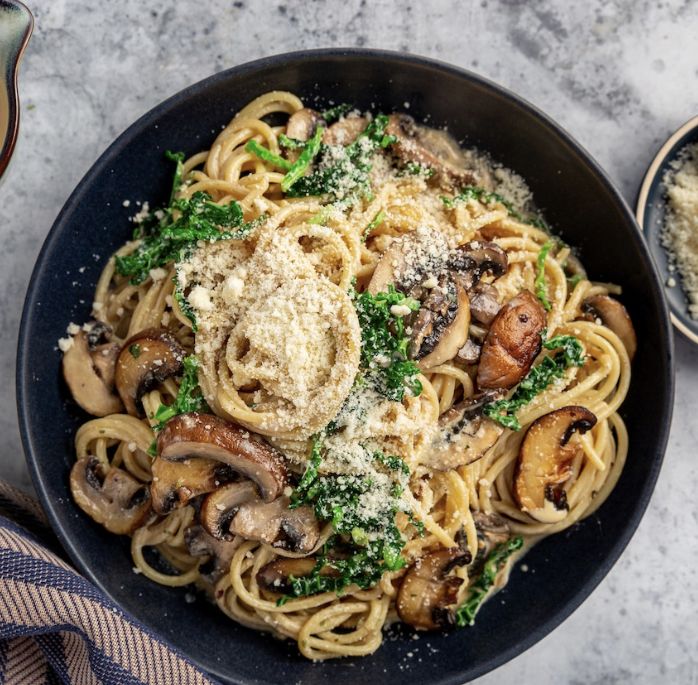 Pastas champiñón